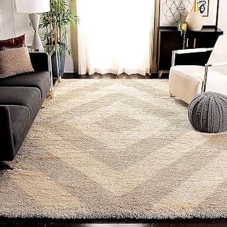 Goldbeige Rectangular Area Rug 12x15ft (366x457 cm) - Premium Ultra Soft Washable Non-Slip Modern Floor Carpet for Living Room Bedroom Dining Room Home Office Decor