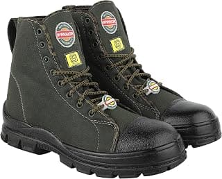 Liberty Warrior 88-46HSTG Jungle Boot for Men, Soft Toe, Olive Green & Black, Sizes-5UK-11UK