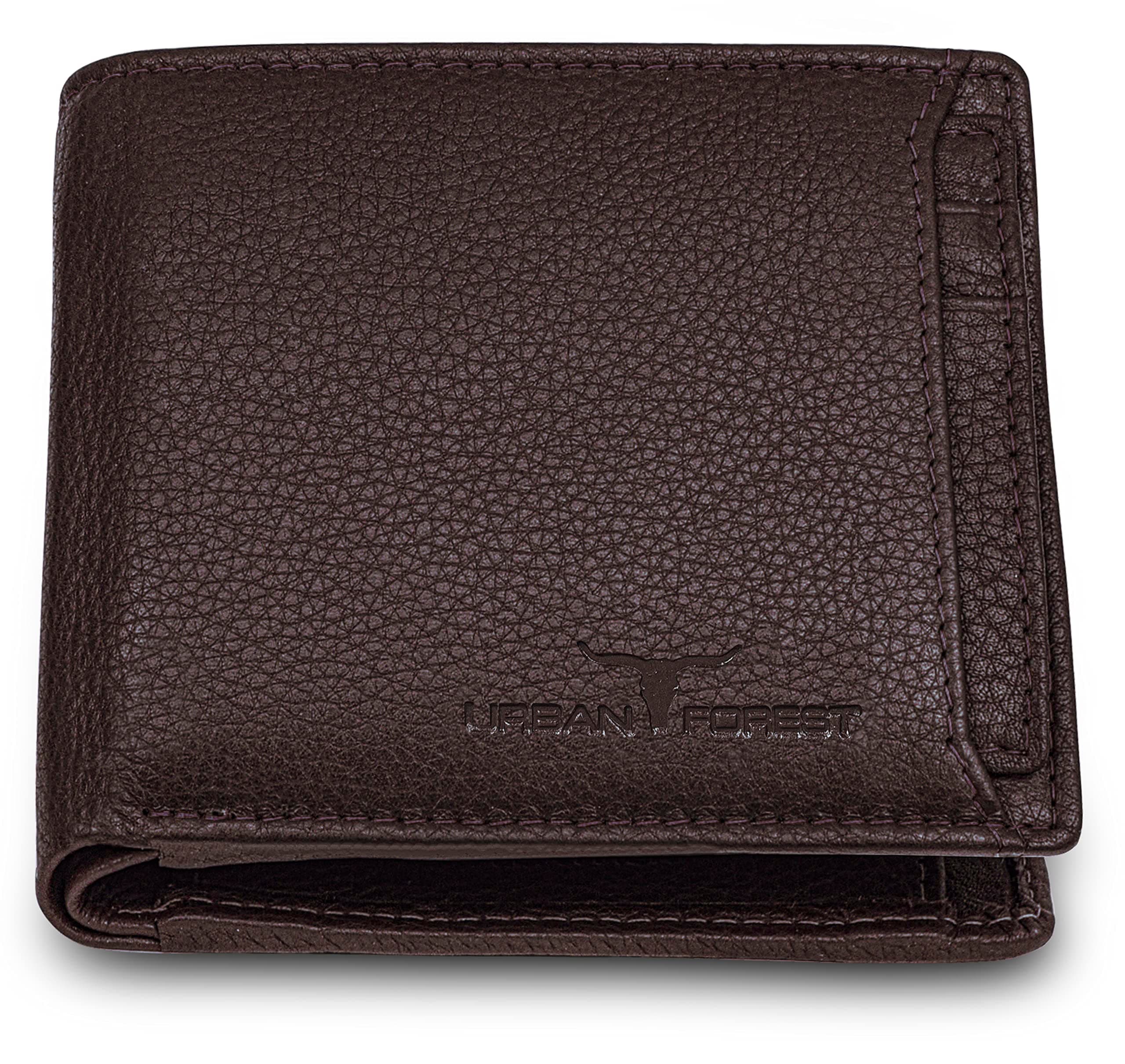 URBAN FOREST Dexter Dark Brown Leather Wallet for Men