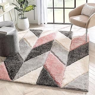 Charcoal Rectangular Area Rug 8x10ft (244x305 cm) - Premium Ultra Soft Washable Non-Slip Modern Floor Carpet for Living Room Bedroom Dining Room Home Office Decor