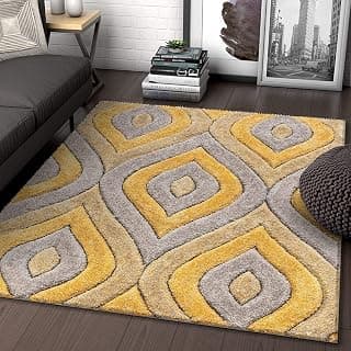 Rug for Bedroom Living Room Dorm Kids Room Indoor Home Decorative, Non-Slip Plush Furry Fur Area Rugs Comfy Nursery Accent Floor Carpets [Size 3x5 feet].