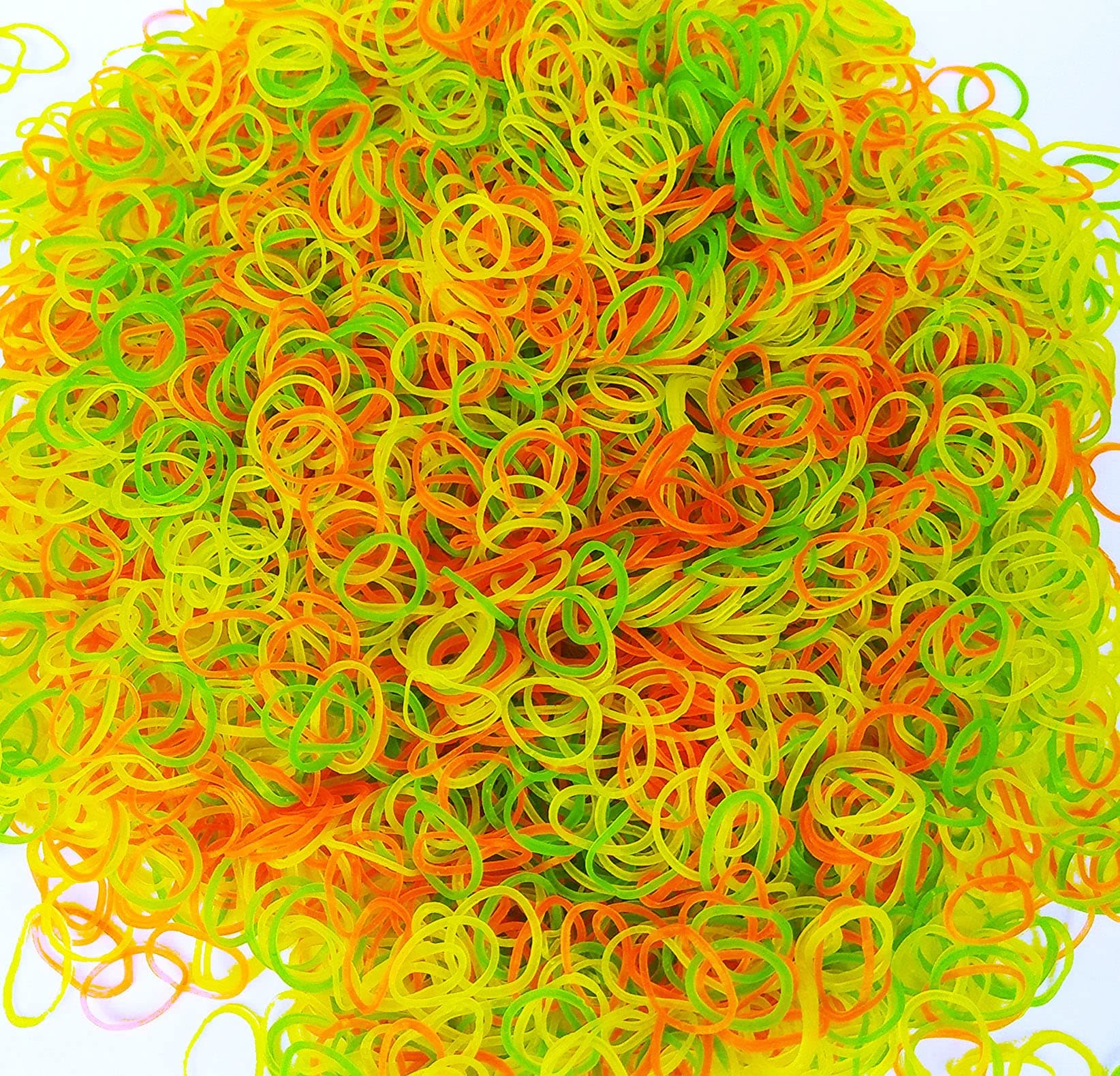 GLUN® Elastic Bands 0.5 Inch, 500 Gram, Multicolor, Rubber, 1 Count