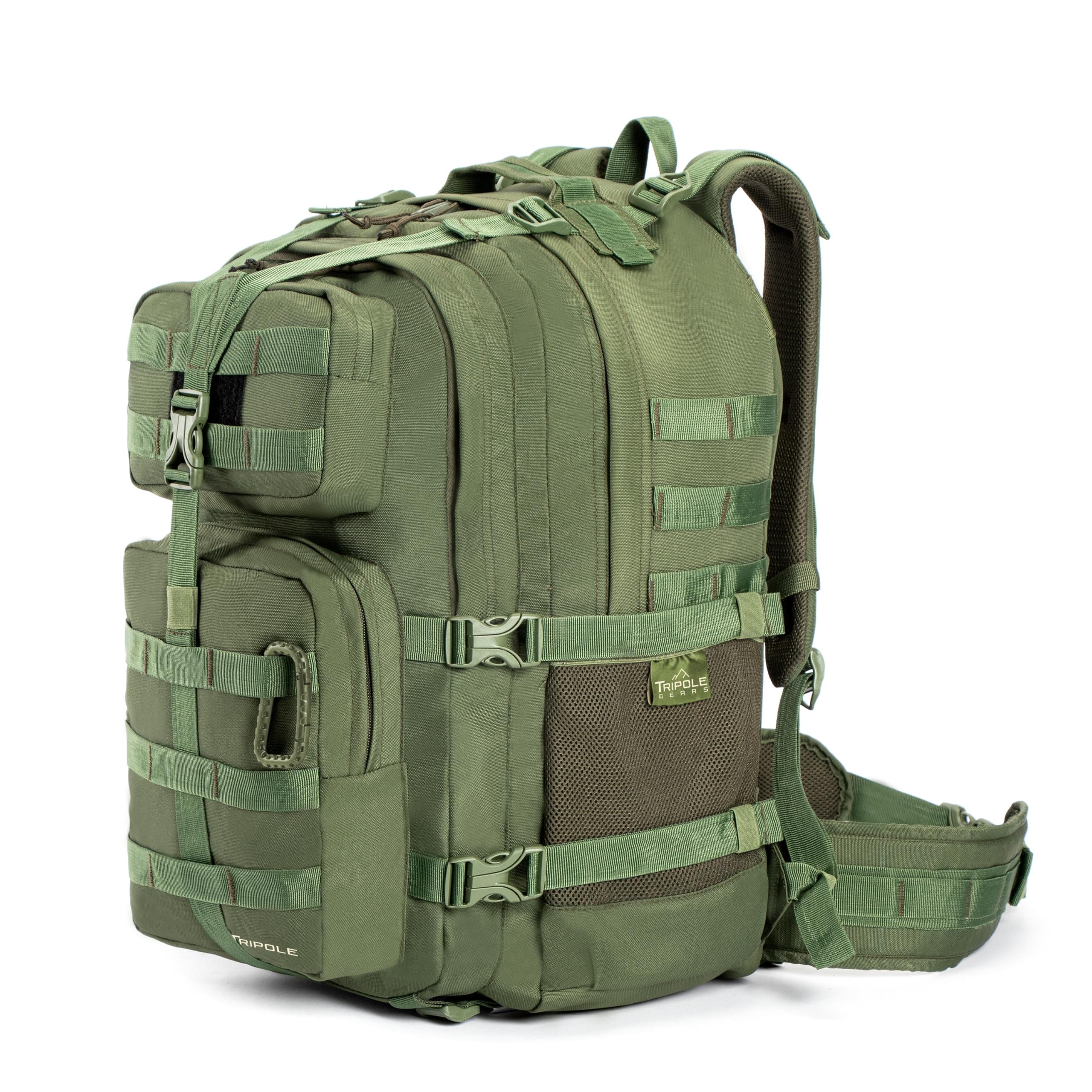 TRIPOLE Alfa 45 Litres Military Tactical Backpack and Rucksack with Detachable Sling Bag | Rain Cover | 3 Year Warranty