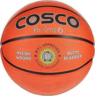 Cosco Hi-Grip Basketball, Size 6 (Multicolour)