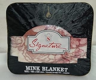 Signature Mink Single Bed Super Soft Blanket - Suitable for Extreme Colds (220 X 160 cms, Multicolor, reversible)