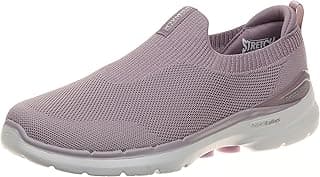 Skechers Womens GO Walk 6 - Vibrant Smile Slip-on Walking Shoes