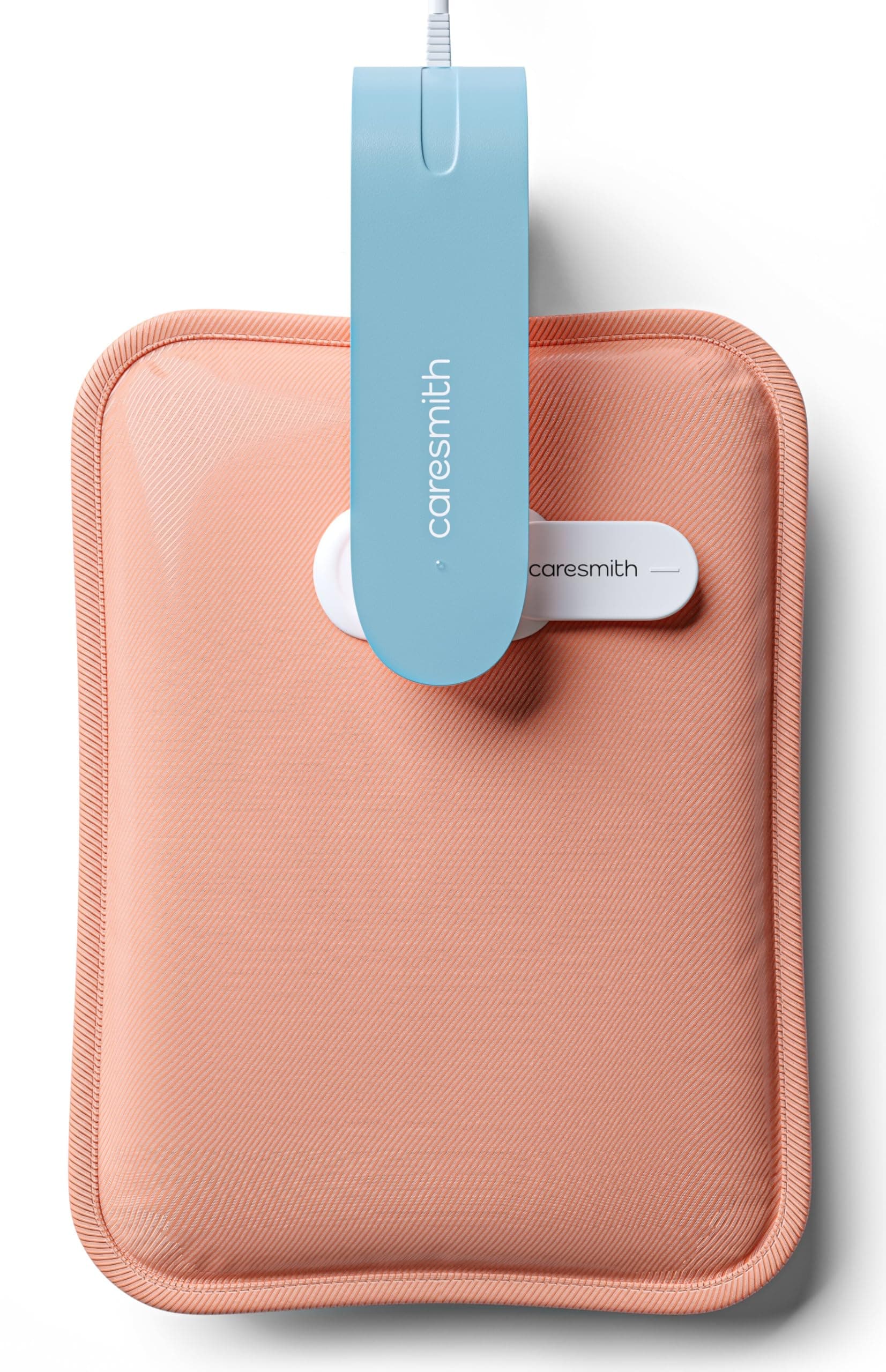 Caresmith Eon Premium Electric Hot Water Bag | Dual Insulation Silicon Technology Heating Pad | 6 Layers of Protection (Pearl Pink)