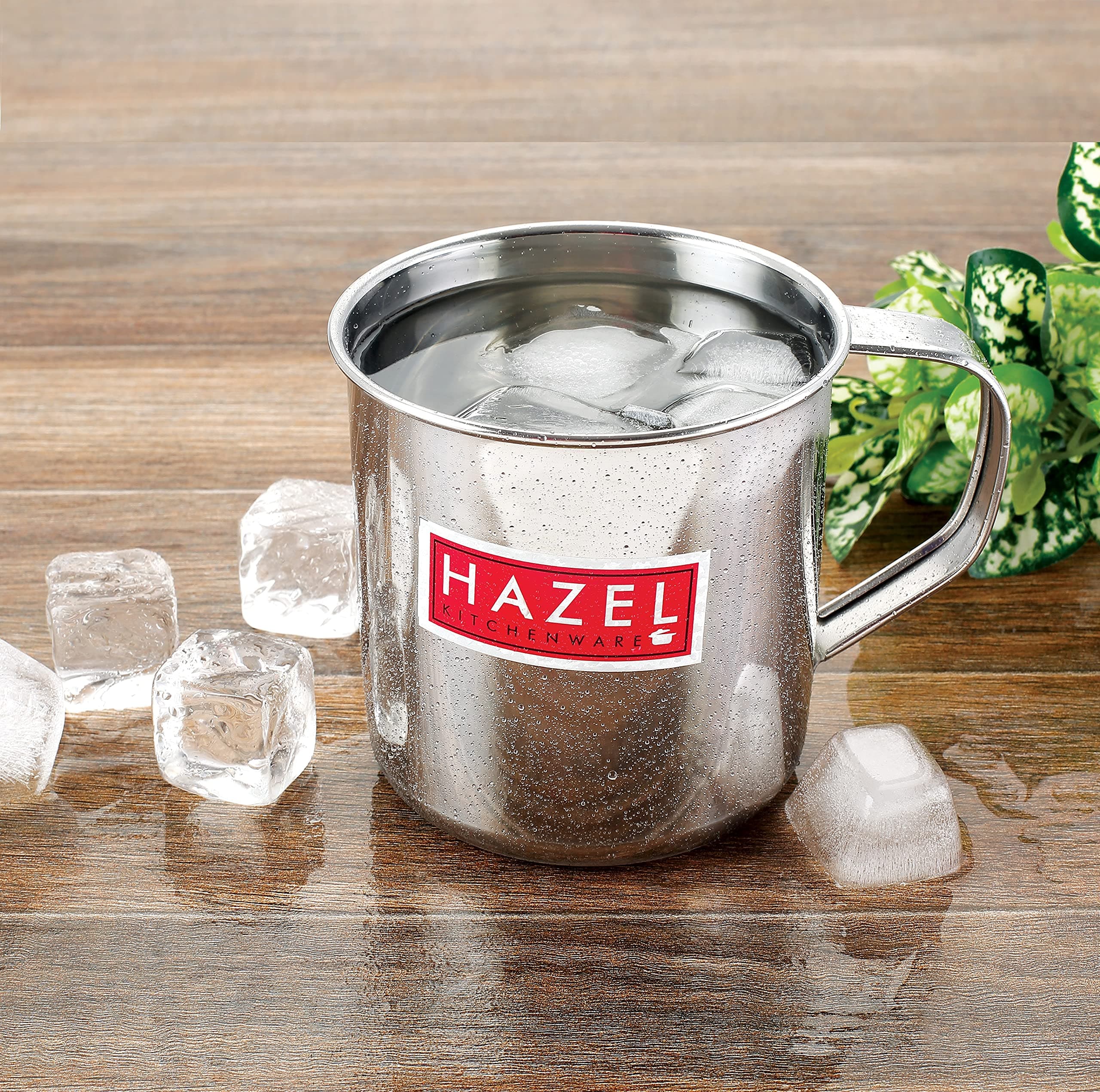 HAZEL Stainless Steel Multipurpose Mug, 900 ml | Steel Mug for Bathroom Shower Home