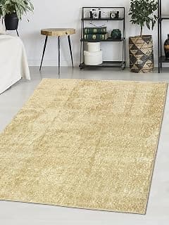 Saral Home Ivory Soft Saggy Carpet -6x9 Feet