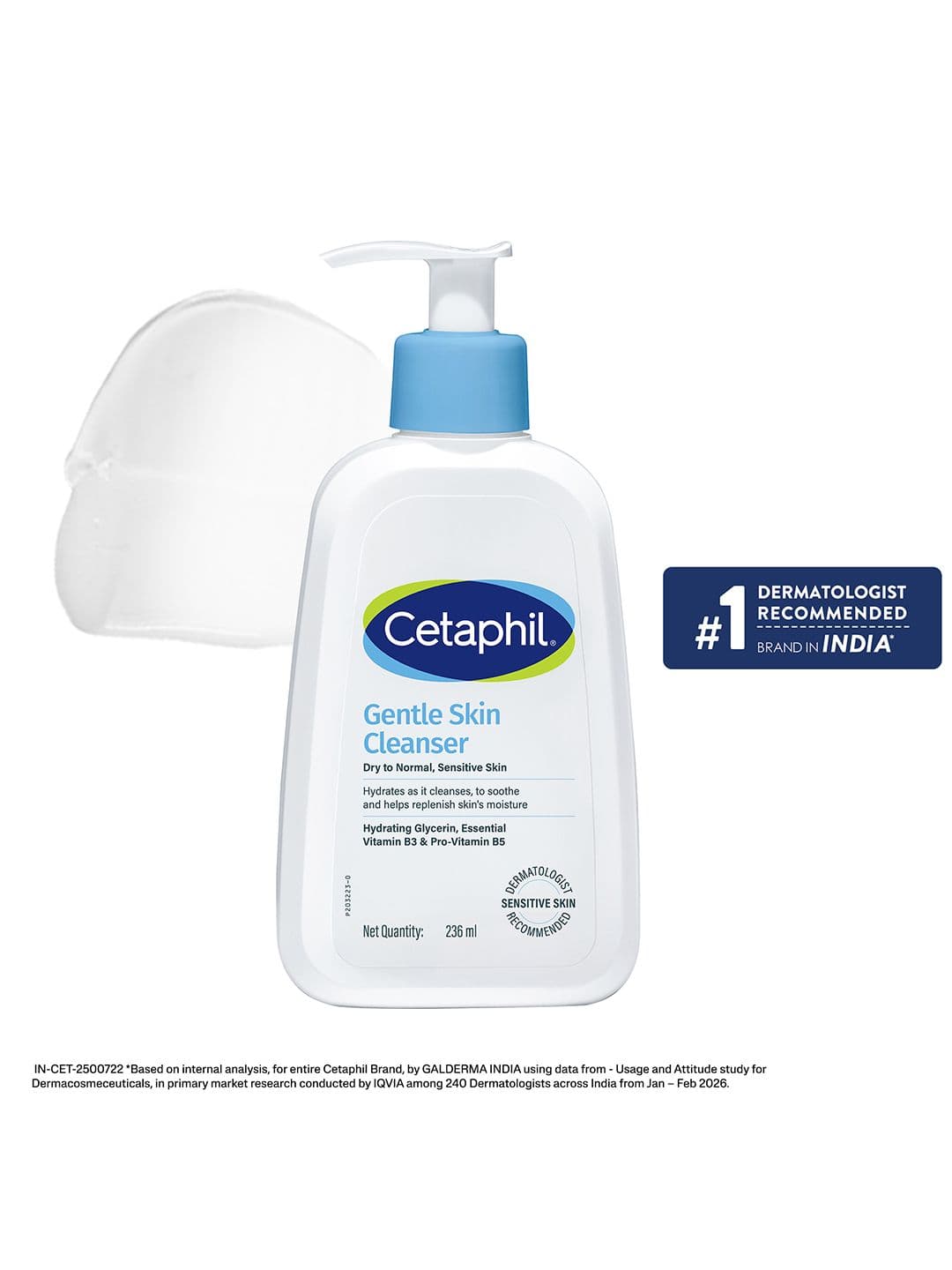 Cetaphil Cetaphil Gentle Skin Cleanser Hydrating Face Wash with Niacinamide, Vitamin B5 - 236 ml